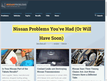 Tablet Screenshot of nissanproblems.com